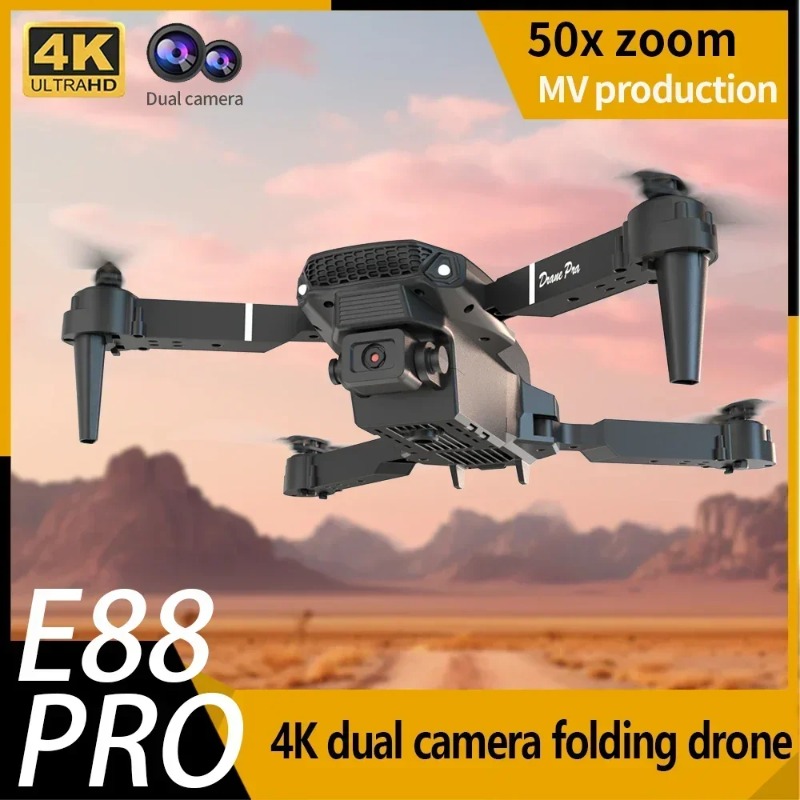 Drone Kit Tricopter - E88 Mini Drone 4K HD Kamera