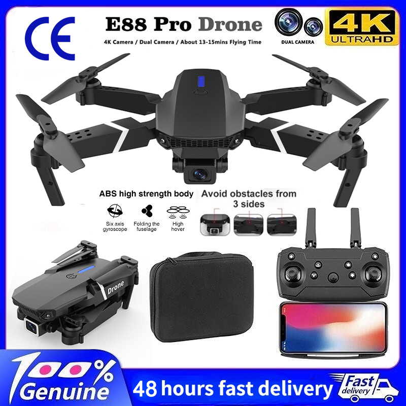 Drone Kit Tricopter - 2026 YENİ E88pro Profesyonel Kamerasız RC
