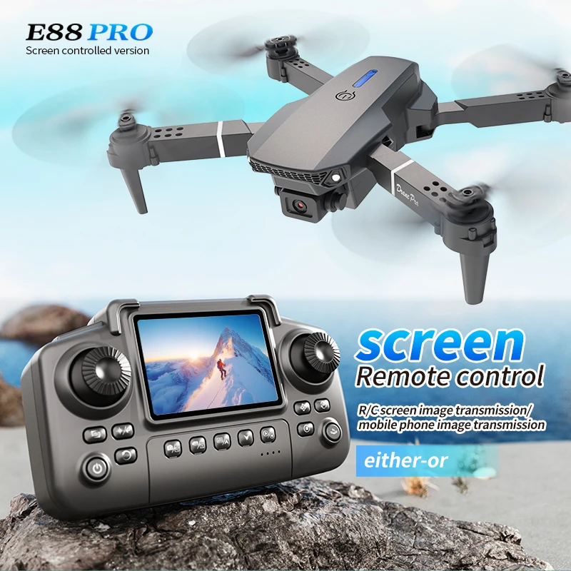 Profesyonel E88 PRO Drone, Ekr - Drone Kit Professional incelemesi ve fiyatı